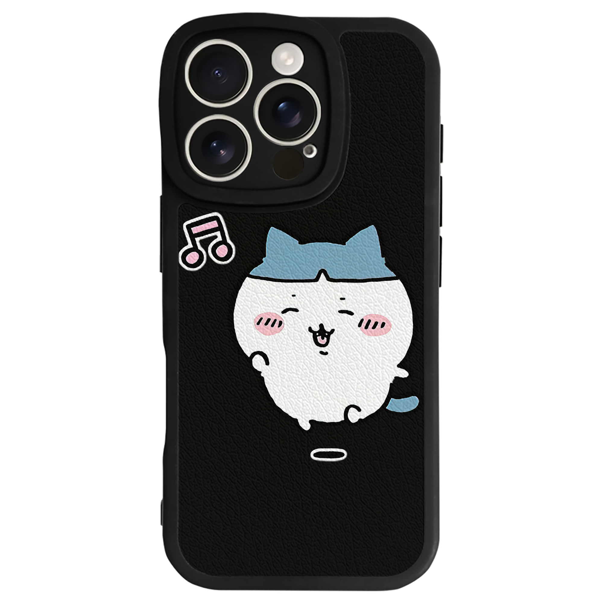 （画像用） ちいかわ ハチワレ Chii-kawa hachiware 【iPhone 16シリーズ対応】シリコンスマホケース（レザー調） 材質：シリコン